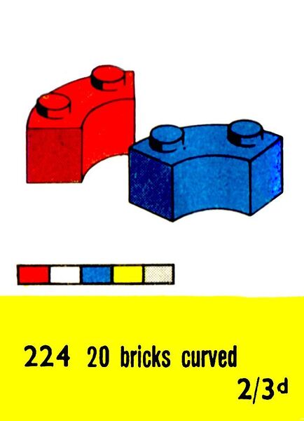 File:Curved Bricks, Lego Set 224 (LegoCat ~1960).jpg