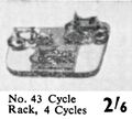Cycles and Cycle Rack, Wardie Master Models 43 (Gamages 1959).jpg