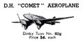 DH Comet Aeroplane, Dinky Toys 60g (MeccanoCat 1939-40).jpg