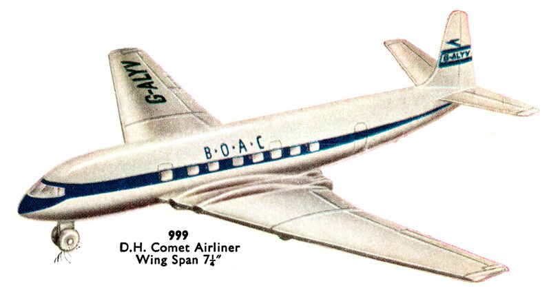 File:D H Comet Airliner, Dinky Toys 999 (DinkyCat 1957-08).jpg