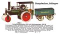Dampfstrassenwalze mit Anhängewagen - Steamroller with Wagon, live steam, Märklin 4084-G 4084 1084-W (MarklinCat 1931).jpg