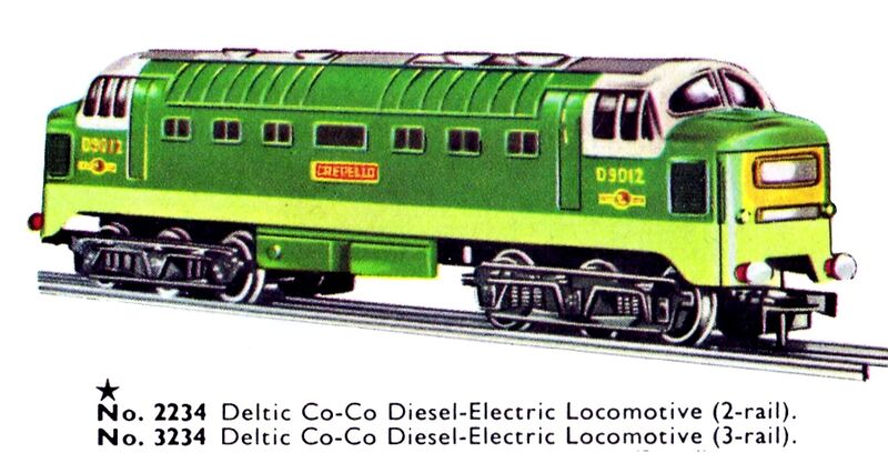 File:Deltic Co-Co Diesel-Electric Locomotive D9012 Crepello, Hornby-Dublo 2234 3234 (DubloCat 1963).jpg