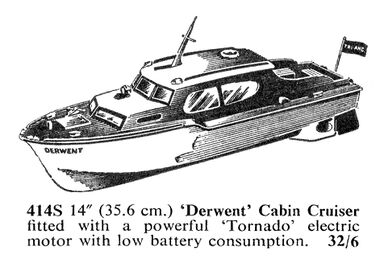 1962 catalogue lineart image for the "Derwent"