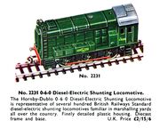 Diesel-Electric 0-6-0 Shunting Engine, Hornby Dublo 2231 (MM 1960-012).jpg