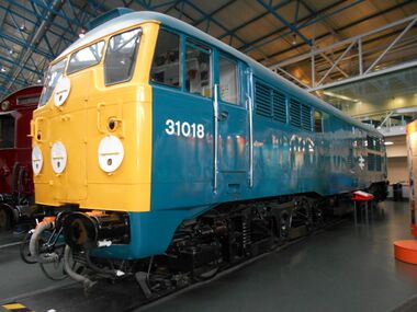 Diesel Electric Class 31 locomotive 31018 at the NRM (Gabriel Escudero)