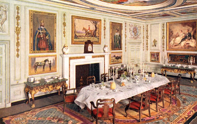 File:Dining Room, The Queens Dolls House postcards (Raphael Tuck 4500-4).jpg