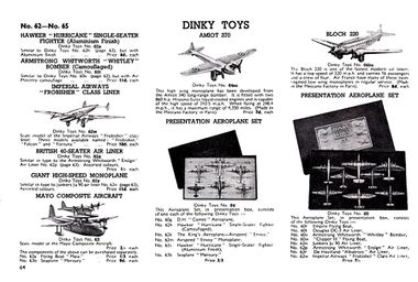 Dinky Aircraft range, 1939-40 (page 3 of 3)