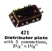 1936: Matching Distributor Plate 471