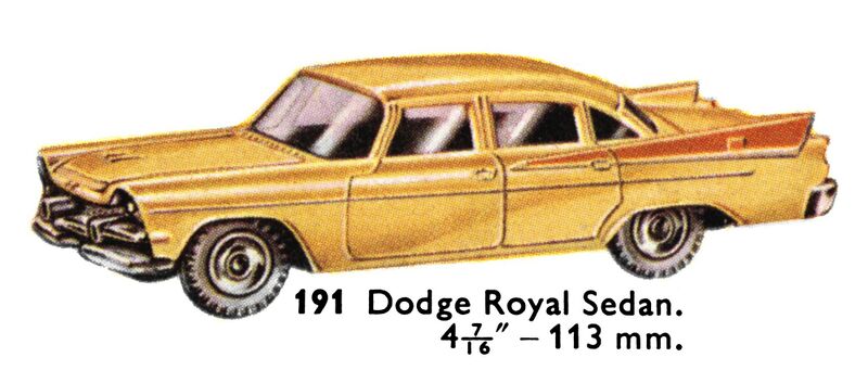 File:Dodge Royal Sedan, Dinky Toys 191 (DinkyCat 1963).jpg
