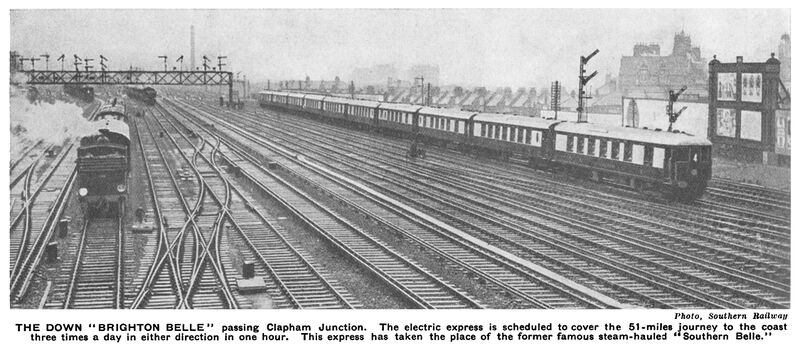 File:Down Brighton Belle passing Clapham Junction (RWW 1935).jpg
