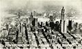Downtown, New York, and East River Bridges, New York (Bardell 1923).jpg