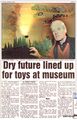 Dry future lined up for toys at museum, article (Argus 2001-02-20).jpg