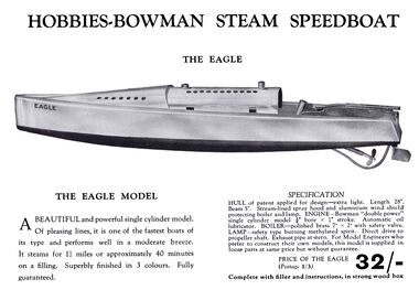 ~1931: Eagle, Bowman Book of Steam Models
