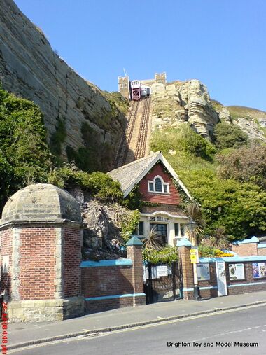 The actual East Hill Funicular Railway, in 2008