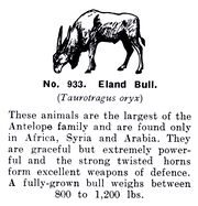 Eland Bull, Britains Zoo No933 (BritCat 1940).jpg