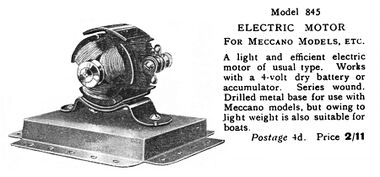 Bowman Model 845 Electric Motor