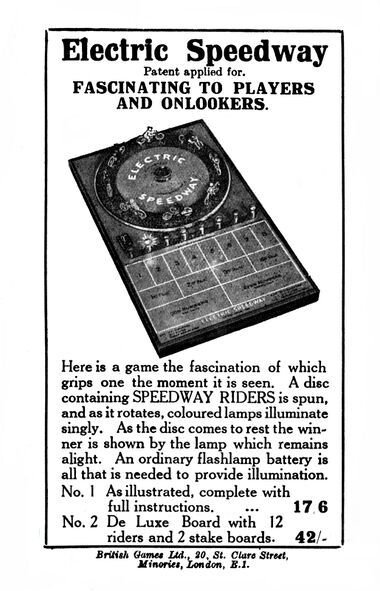 Undated: Electric Speedway game