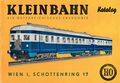 Electric train VT5046 on the cover of the Kleinbahn catalogue (KleinbahnCat 1965).jpg