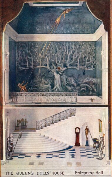 File:Entrance Hall, The Queens Dolls House postcards (Raphael Tuck 4500-2).jpg