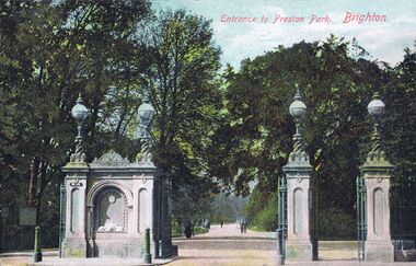 pre-1920s: Back when the Park had railings and gates