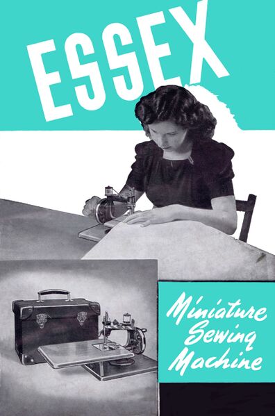 File:Essex Miniature Sewing Machine, front cover.jpg