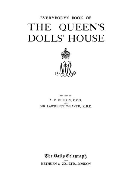 File:Everybodys Book of The Queens Dolls House, title page, 1924.jpg
