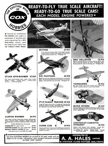1965: "Exciting World of Cox Hobbies"