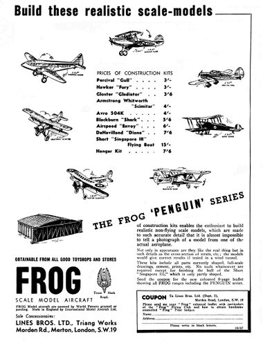 October 1937: Eight new kits, including Hangar