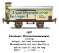 Fachinger Mineralwasserwagen - Mineral Water Wagon, Märklin 1997 (MarklinCat 1931).jpg