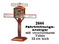 Fahrtrichtungsanzeiger - Railway Direction Indicator, Märklin 2644 (MarklinCat 1931).jpg