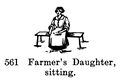 Farmers Daughter, sitting, Britains Farm 561 (BritCat 1940).jpg