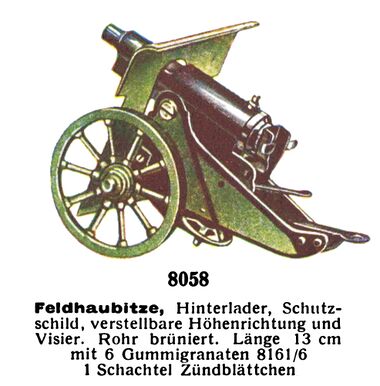 1931: Field Howitzer, Märklin 8058