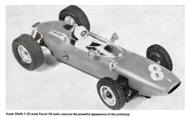 1966: Ferrari V8 racecar, Super Shells