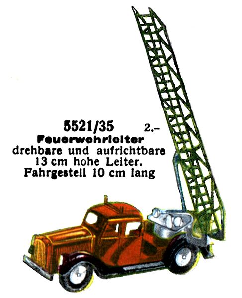 File:Feuerwehrleiter - Fire Engine (shown with ladder extended), Märklin 5521-35 (MarklinCat 1939).jpg