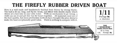 1933: "Firefly" boat, Hobbies Annual