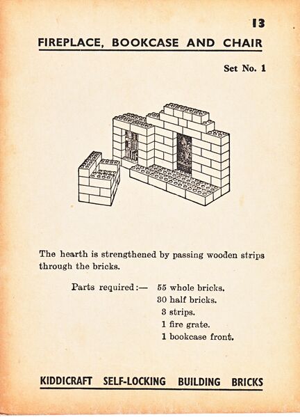 File:Fireplace Bookcase and Chair, Self-Locking Building Bricks (KiddicraftCard 13).jpg