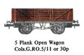 Five Plank Open Wagon, Graham Farish N gauge (GFN 1970).jpg