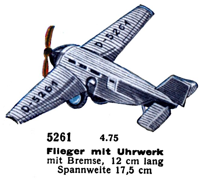 File:Flieger mit Uhrwerke - Aeroplane with Clockwork, Märklin 5261 (MarklinCat 1939).jpg