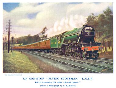 1929: The Flying Scotsman, by F. Moore (hauled by 4476 Royal Lancer)