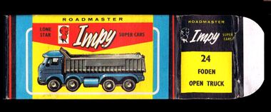 Roadmaster Impy Foden Open Truck, opened box