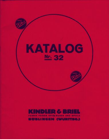 1932, front cover of Kibri catalogue number 32