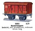 Güterwagen - Goods Wagon, Märklin 1681 (MarklinCat 1939).jpg