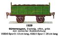 Güterwagen - Goods Wagon, Märklin 1920 (MarklinCat 1931).jpg
