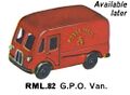 GPO Van, Model-Land RML82 (TriangRailways 1964).jpg