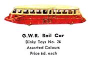 GWR Rail Car, Dinky Toys No 26 (1935 BHTMP).jpg