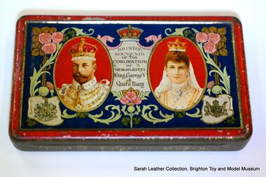 George V and Queen Mary coronation souvenir tin
