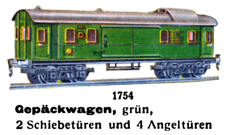 File:Gepäckwagen - Baggage Car, green, Märklin 1754 (MarklinCat 1939).jpg