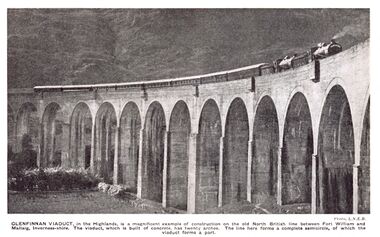 The Glenfinnan Viaduct, Scotland, used in the Harry Potter films