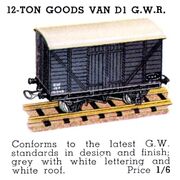 Goods Van 12-Ton GWR, Hornby Dublo D1 (DubloBrochure 1938).jpg