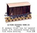 Goods Van 12-Ton SR, Hornby Dublo D1 (HBoT 1939).jpg